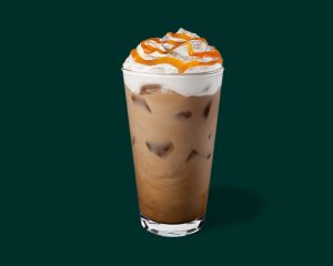 Iced hazelnut latte Starbucks