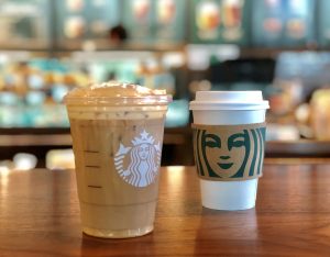 Hazelnut latte Starbucks