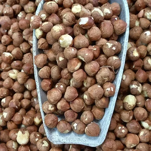 raw hazelnut kernels