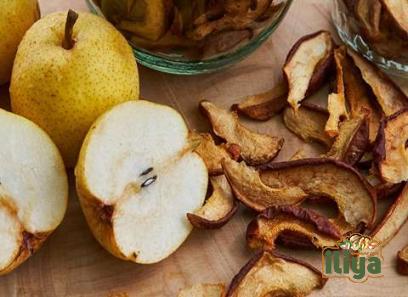 dried pears with complete explanations and familiarization